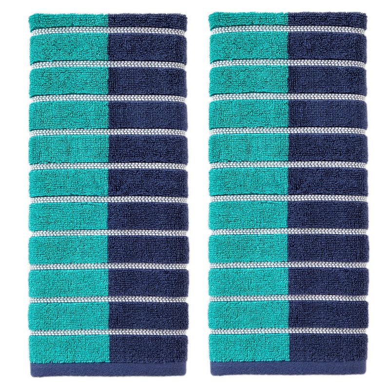 2pc Kids&#39; Hand Towels Striped Colorblock - SKL Home, 1 of 8