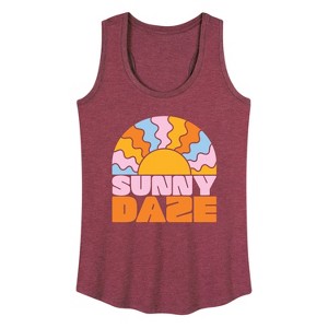 Women's - Instant Message - Sunny Daze Graphic Racerback Tank - 1 of 4