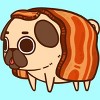 Women's Design By Humans Puglie Bacon Strip By Puglie Racerback Tank Top - 2 of 3