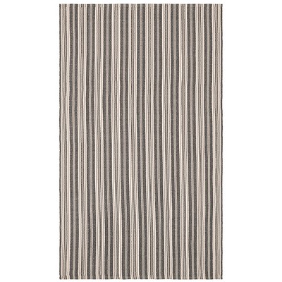 Home Conservatory Ticking Stripe Handwoven Indoor/Outdoor Area Rug
