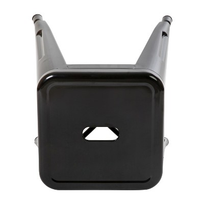 Sloane 18" High Backless Black Metal Stacking Dining Stools - Set of 4