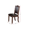 NicBex Dining Chair Set of 2 Modern Faux Leather Upholstered Kitchen Side Chair with Soft Cushion & Wood Legs,Brown - 3 of 4