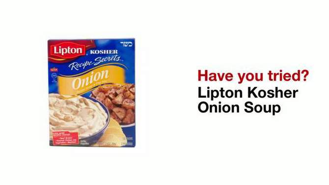 Lipton Kosher Recipe Secrets Onion Soup &#38; Dip Mix - 1.9oz, 2 of 5, play video
