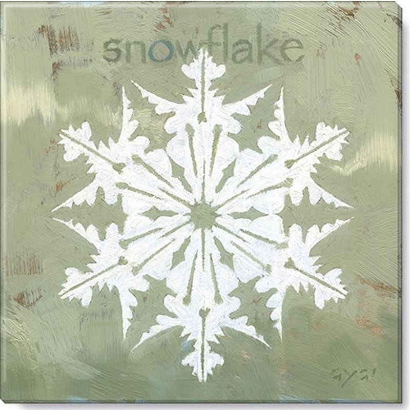 Sullivans Darren Gygi Winged Snowflake Canvas, Museum Quality Giclee Print, Gallery Wrapped, Handcrafted in USA, 1 of 4