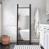 Wooakway Solid Wood Full Length Mirror Accent Wall Mirror Novelty Cheval Mirror Black - 4 of 4