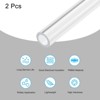 Unique Bargains Lamp Lantern Water Cooling System Acrylic Round Pipes Clear 2 Pcs 14" - 3 of 4
