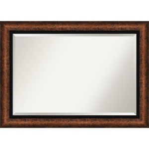43" x 31" Beveled Vogue Bronze Wall Mirror - Amanti Art: Modern Rectangular, No Assembly Required - 1 of 4
