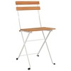 vidaXL Folding Bistro Chairs 4 pcs Solid Wood Acacia and Steel - 3 of 4