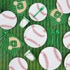 Blue Panda 100-Pack Baseball Field Party Napkins, 2-Ply Disposable Paper Napkin Party Supplies, Green 6.5" - 3 of 4
