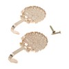 Unique Bargains Curtain Holdbacks Peacock Wall Hooks Zinc Alloy 3.74"x2.36" 1 Pair - 4 of 4