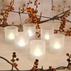 LumaBase Frosted Votives with Battery-Operated LED Lights, Warm White - Set of 6 - 4 of 4