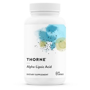 Thorne Alpha-Lipoic Acid - 300 mg - Supplement Liver Detox, Antioxidant Support, Nerve Health and Mental Sharpness - 60 Capsules - 1 of 4
