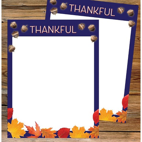 thanksgiving letter head borders
