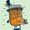 Girl's Design By Humans Halloween Jam By nickv47 T-Shirt - 2 of 3