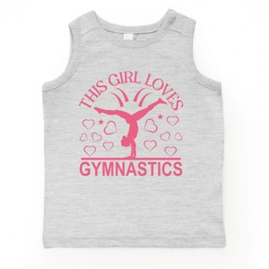 The Juniper Shop This Girl Loves Gymnastics Toddler Tank - 1 of 4