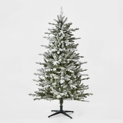 6' Unlit Flocked Balsam Fir Artificial Christmas Tree - Wondershop™
