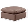 Meridian Furniture,Indulge Vegan Leather Ottoman - 4 of 4