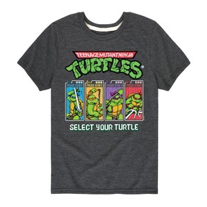 Boys' - Teenage Mutant Ninja Turtles - Select Your Turtle Video Game Short Sleeve Graphic T-Shirt - 1 of 4