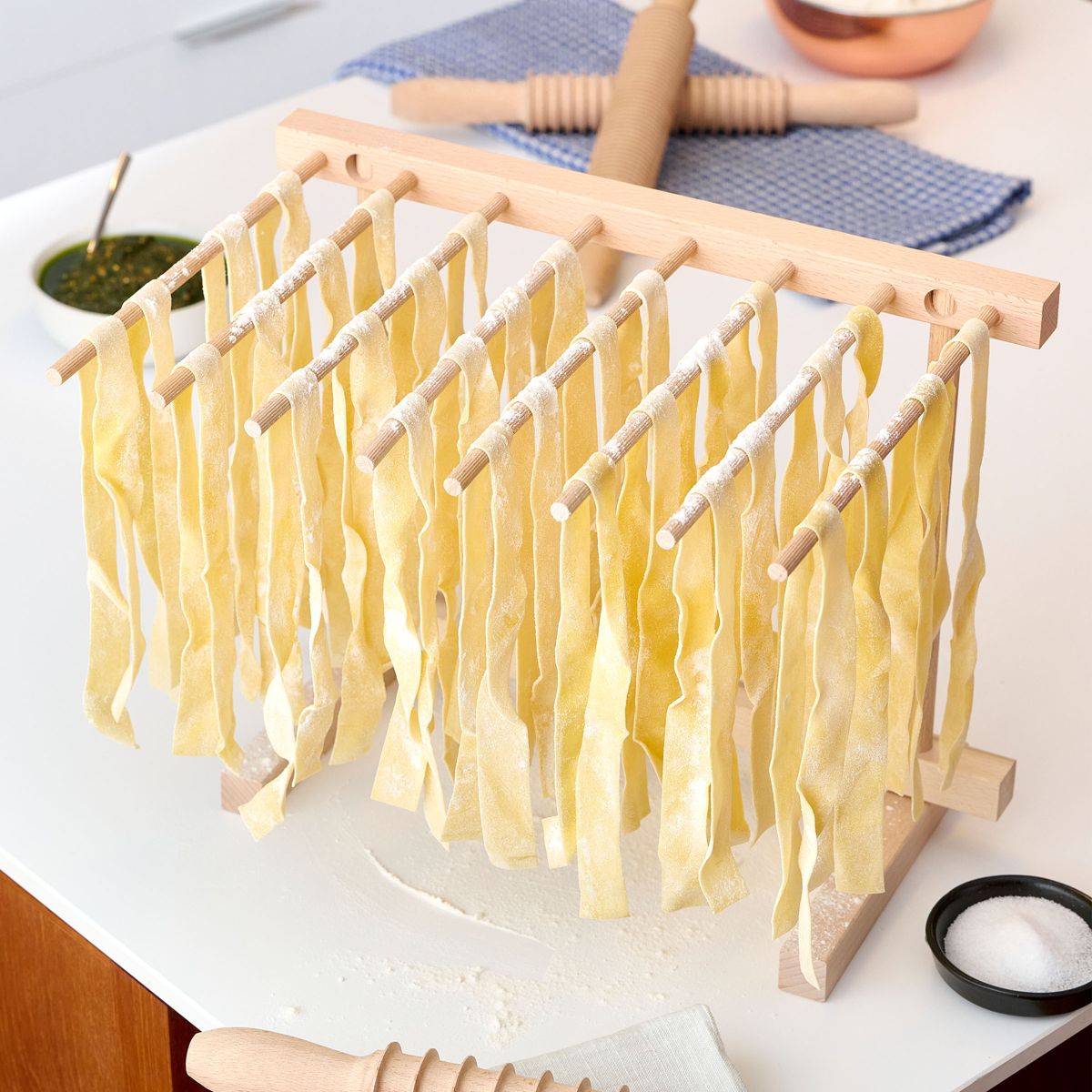 Classic Cuisine Pasta Drying Rack with 8 Bars - thumbnail 6