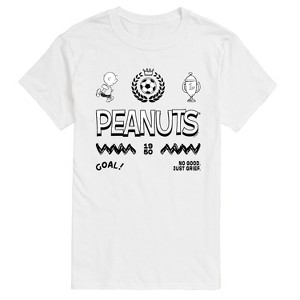 Men's - Peanuts - Charlie Brown Soccer Jersey Short Sleeve Graphic T-Shirt - 1 of 4