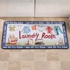 Collections Etc Colorful Washday Laundry Novelty Mat 40" x 19.5" Blue - 2 of 2