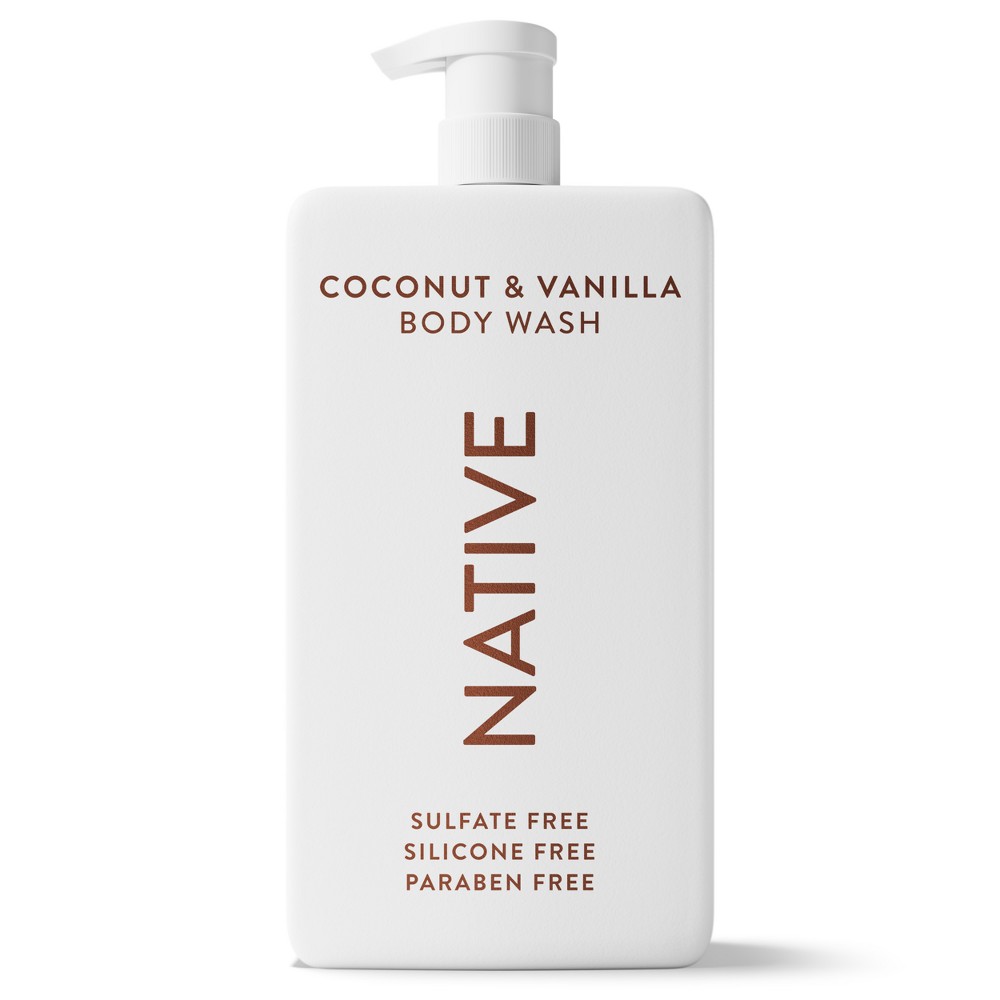 Photos - Shower Gel Native Sulfate Free Body Wash - Coconut & Vanilla - 36 fl oz: Basic Cleansing, For Normal Skin, Paraben-Free 