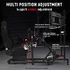 Dardoo Racing Simulation Cockpit With Ergonomical Black Seat And Triple Monitor Stand Fits For Logitech G923 G920 G29 Thrustmaster. - 4 of 4