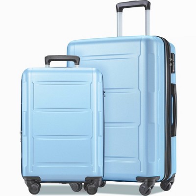 2 Piece Luggage Set, Carry on Luggage Suitcase Set with TSA Lock, ABS Lightweight Suitcase with 360° Spinner Wheels, for Men Women Travel Business