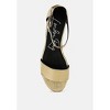 Utah Faux Leather Snake Wedge Espadrilles Women - 4 of 4