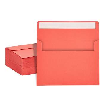 Pipilo Press 5x7 Invitation Envelopes for Birthdays, Weddings, Greeting Cards (Red, 200 Pack)