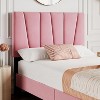 Jojoka Bed Frame with Headboard Adjustable,Modern Velvet Upholstered Platform Bed Frame with Wooden Slat Support - 4 of 4