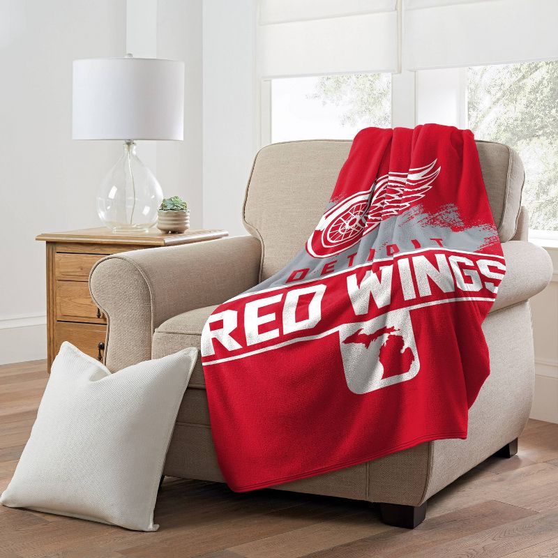 NHL Detroit Red Wings Micro Throw Blanket, 2 of 5
