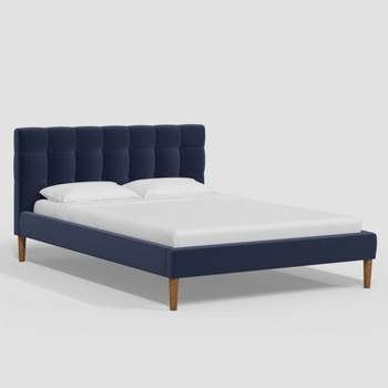Dessy Pull Tufted Platform Bed in Luxe Velvet - Threshold™