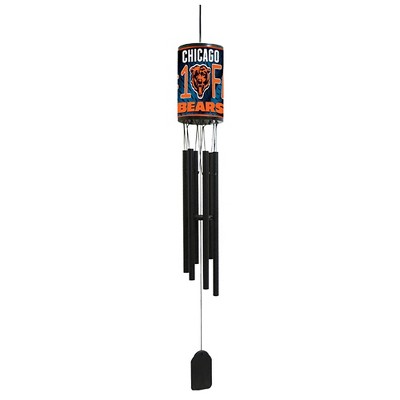 NFL Wind Chime, #1 Fan with Team Logo - Chicago Bears