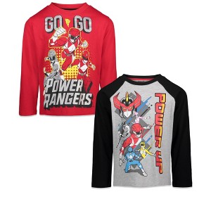 Power Rangers Red Ranger Zach Blue Ranger Megazord 2 Pack T-Shirts Toddler to Little Kid - 1 of 4