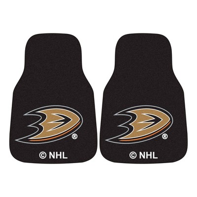 NHL Anaheim Ducks Carpet Car Mat Set - 2pc