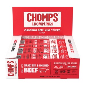 Chomps Snack Sticks Original Beef Chomplings - 12oz/24ct - 1 of 4