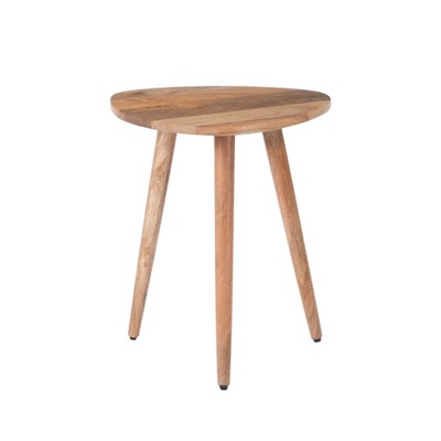 MH London Bond 18" Solid Wood End Table Triangular Top