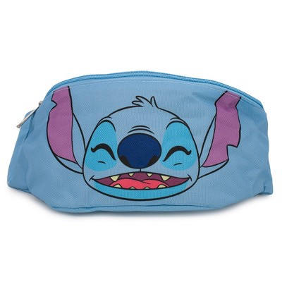 Disney Bag, Fanny Pack, Lilo and Stitch Stitch Ears Up Smiling Pose, Blue, Canvas