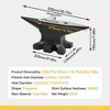 ORRD 65 lb Multi-Angle Steel Anvil, 55 HRC Hardness with Round & Square Holes, Large Table & Stable Base - 4 of 4
