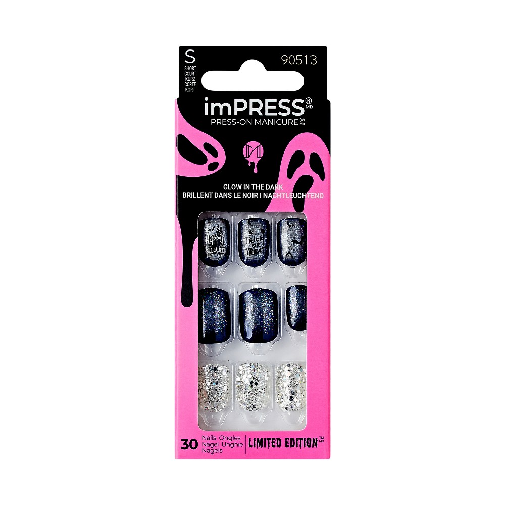 Photos - Manicure Cosmetics KISS Products imPRESS Fake Nails - Eerie-sistible - 33ct