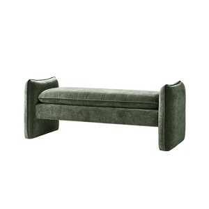 Donna Modern Chenille Fabric Upholstered Bench|ARTFUL LIVING DESIGN - 1 of 4