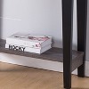 Okak Elegant Entryway Table with Bottom Shelf, Console Table with Reinforced Design, Accent Table for Living Room, Hallway, Foyer, Gray - 3 of 4
