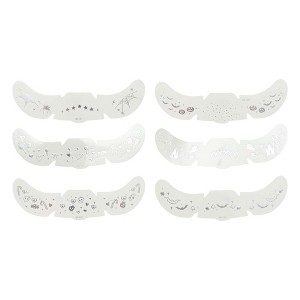 Unique Bargains Christmas Holiday Design Temporary Face Tattoo 6 Pcs - 1 of 4