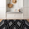 World Rug Gallery Geometric Shag Area Rug – Durable for Living Room, Bedroom, or Entryway – Easy to Clean, Kid & Pet Friendly – Polyester with Jute - 2 of 4