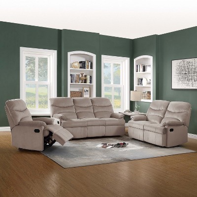 CAVINAS 18.5 Inch Modern Recliner Chair,Upholstered Home Theater Seating with Adjustable Backrest and Footrest