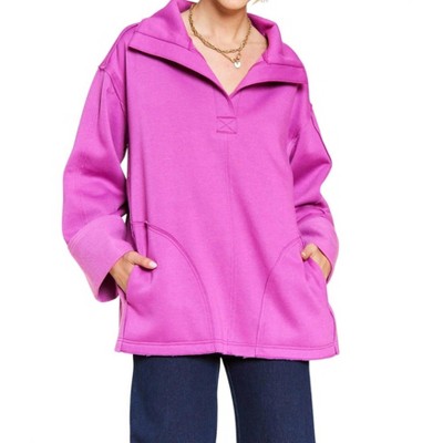 Women's Together At Last Collared Pullover - JADE BY JANE
