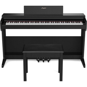 88 Key Weighted Digital Piano With 3 Pedals-Recording Function-Headphone Jack-Includes Bench-Classic Vertical Design-For Beginners And Professionals - 1 of 4