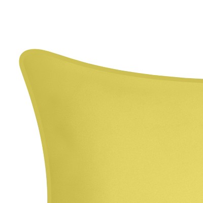 Citron Yellow and White Embroidered Dragonflies Rectangular Kids Pillow