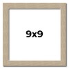 PosterPalooza | 9x9 Thin Barnwood Picture Frame, UV Acrylic, 2 Finishes - Grey and Black - 2 of 4